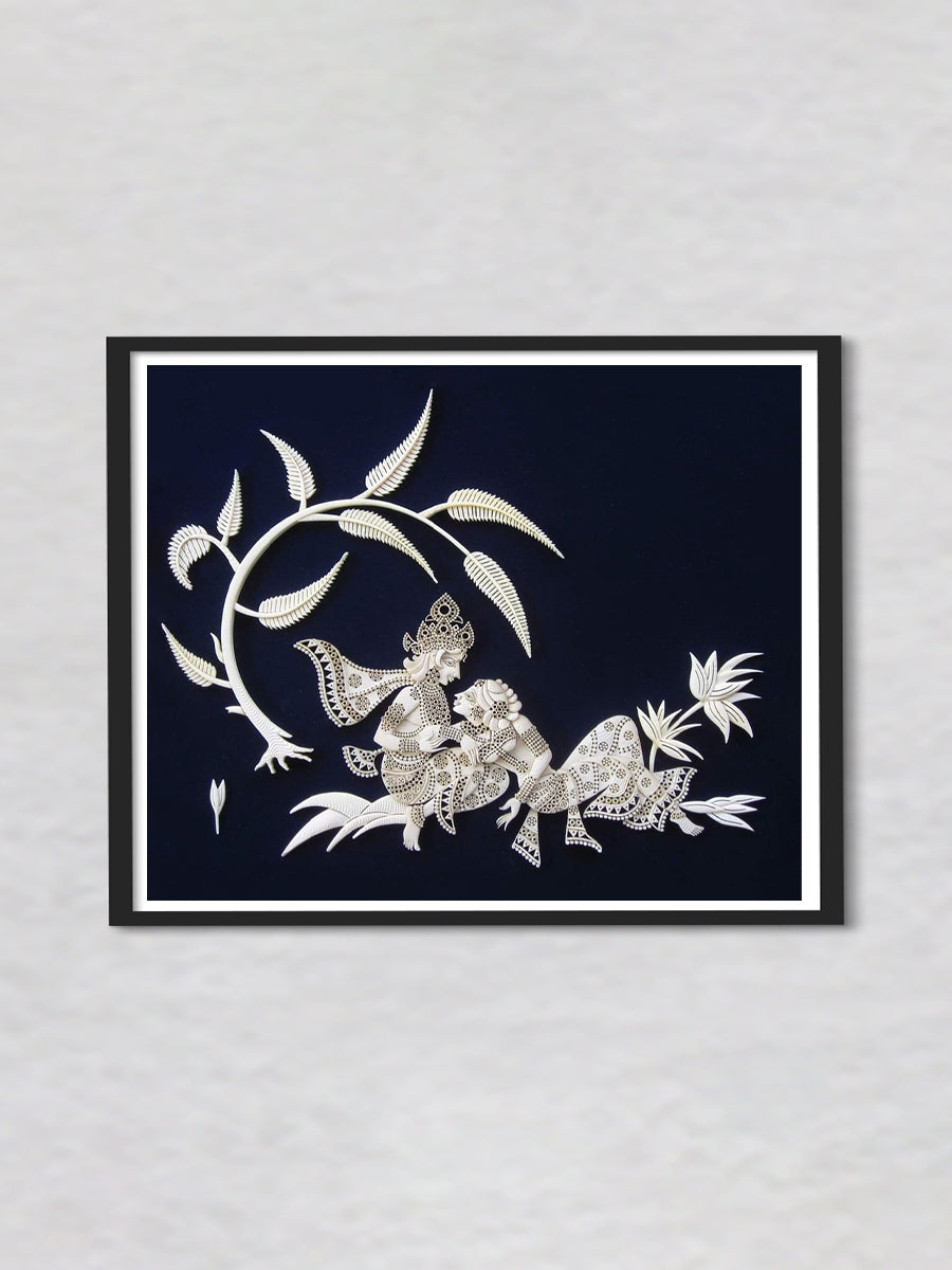 Celestial Soar: A Gond Artistry of the Colorful Elephant by Harsh Chhajed