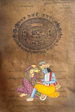 Buy Eternal bond of Radha-Krishna In Mughal Miniature by Mohan Prajapati 