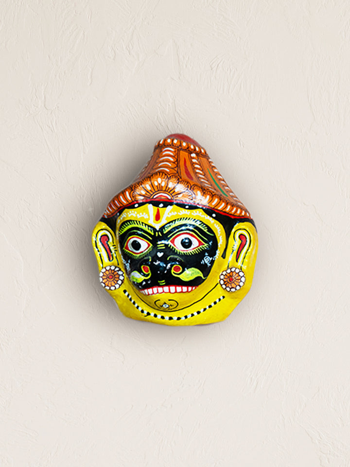 Ethereal Fusion: Kagaj Mukha Hanuman's Face Paper Mache by Keshab Maharana Thumbnail