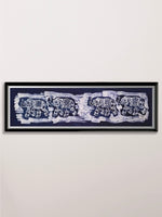 Four Elephant Batik Painting for Sale