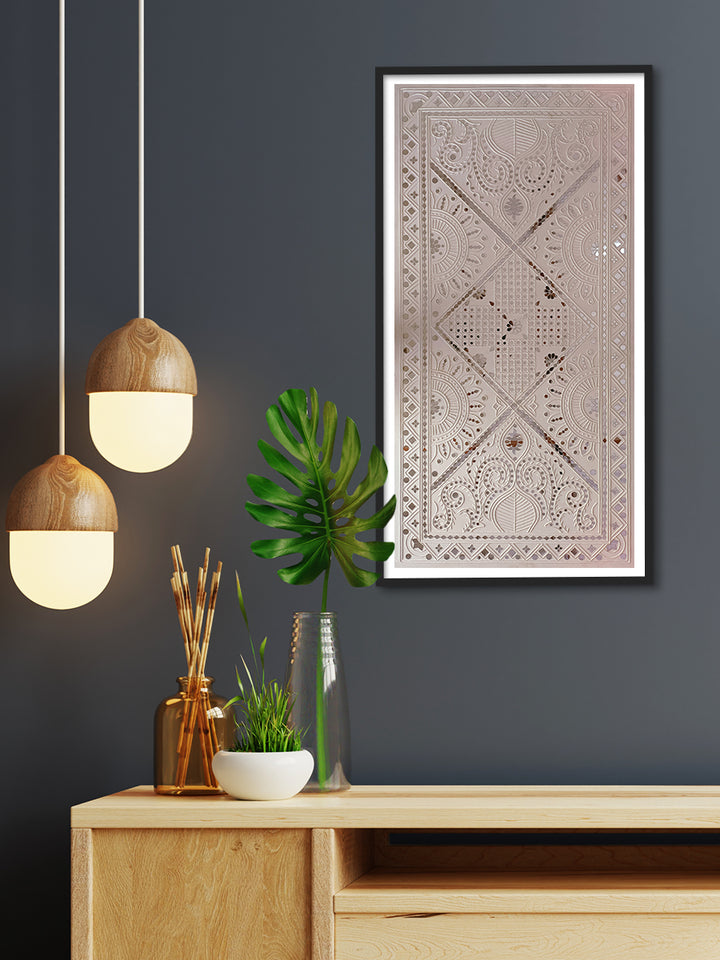 Ethereal Reflection - A Lippan Mud Art Brilliance by Majikhan For Home Decor, Gifting Thumbnail