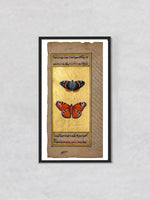 Ethereal Wings A Mughal Miniature Reflection on the Red Admiral and Peacock Butterflies by Mohan Prajapati