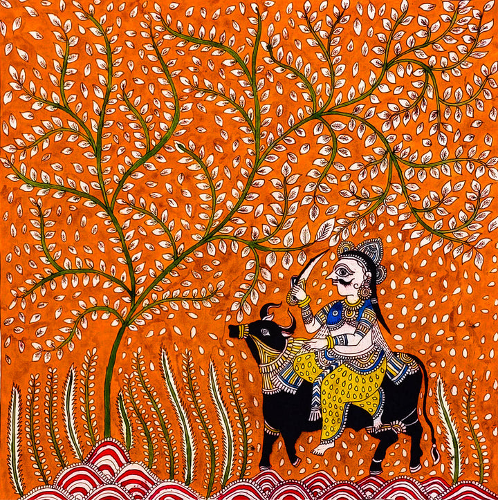 Ethereal Voyage Mata Ni Pachedi By Dilip Chitara For Home Decor Thumbnail