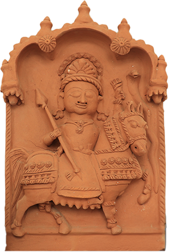 Exposition of Dharamraj in Terracotta by Dinesh Molela Thumbnail