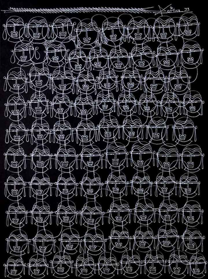 Faces of Buddha in Surpur Inspired Art by Krishna Prakash Thumbnail