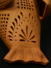 Buy Feathered Radiance A Terracotta Tea Light, Terracotta art by Dolon Kundu