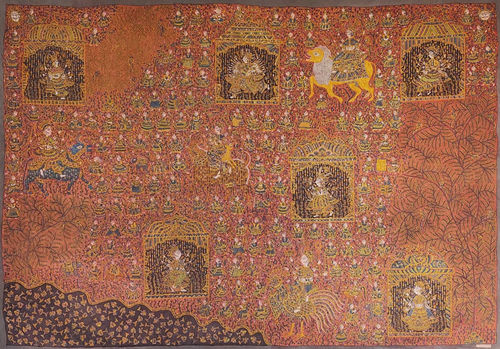 Fierce Blessings Mata Ni Pachedi By Sanjay Chitara For Home Decor Thumbnail