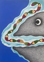 Buy Fish Eye, Gond painting by Venkat Shyam