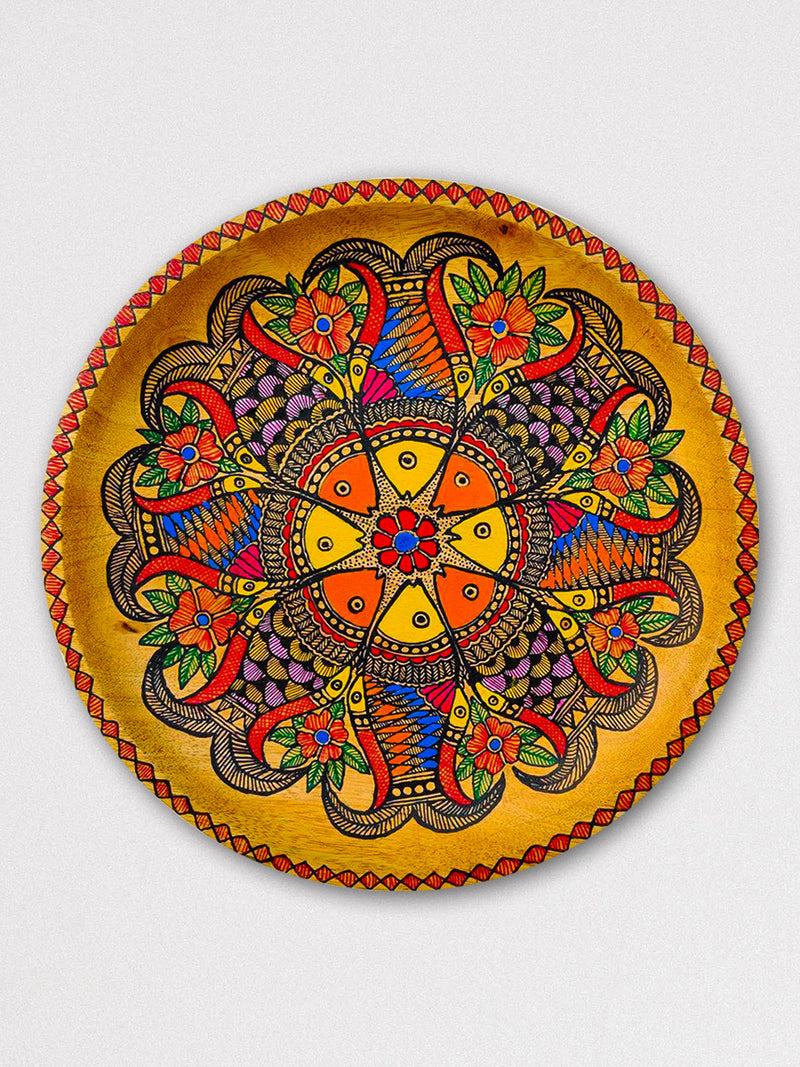 Fish Madhubani plates for Sale 