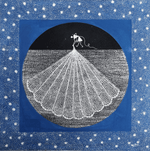 Buy Fishing night in Warli by Dilip Ram Bahotha