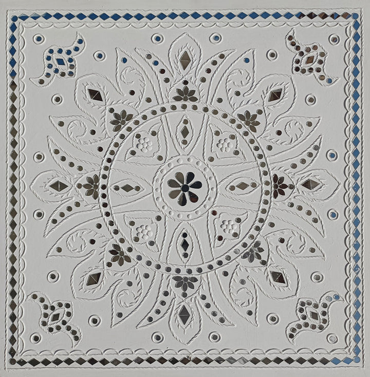 Flora of Lippan Art- Decorative Artwork by Majikhan For Home Decor, Gifting Thumbnail