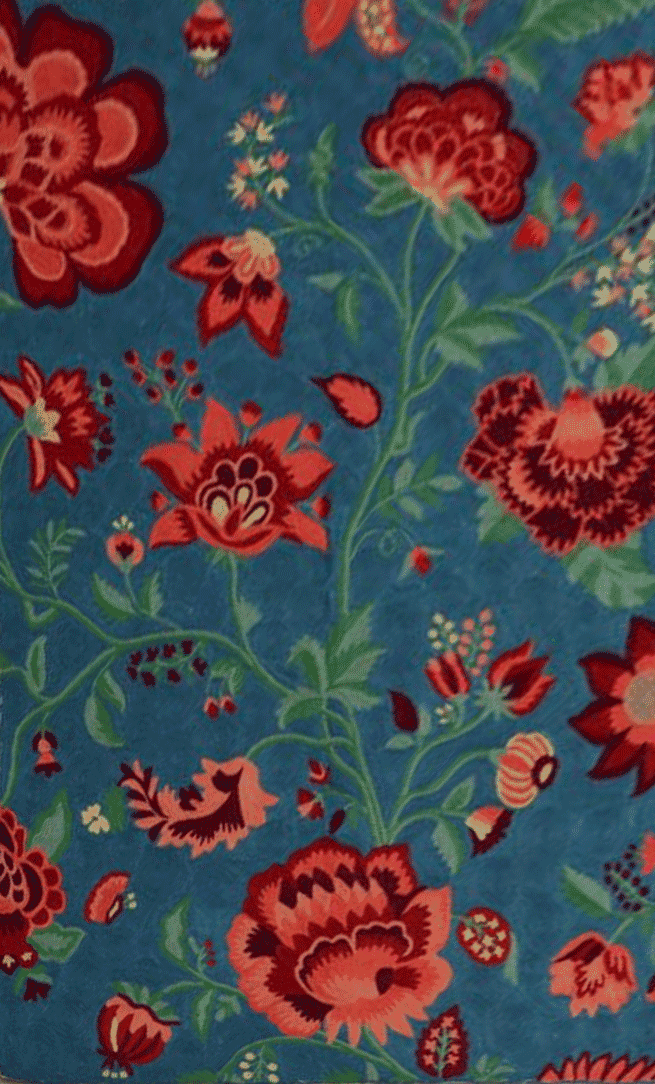 Floral Bed in Crewel Embroidery by Jahangir Ahmed Bhat Thumbnail