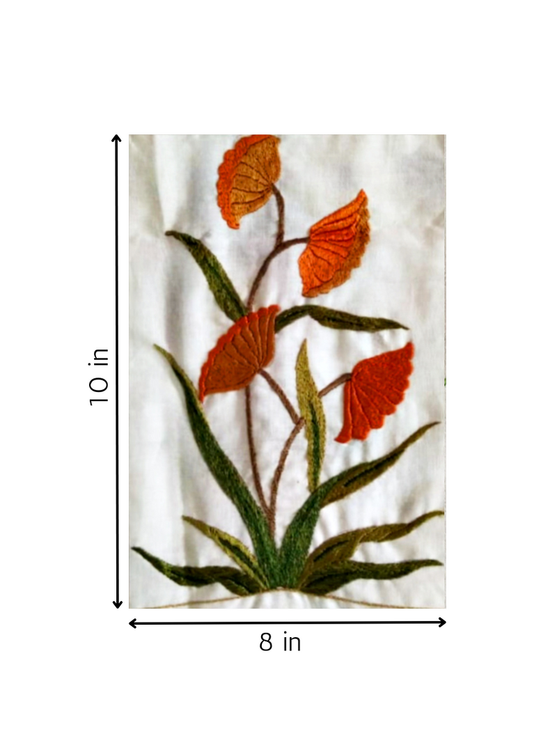 Floral Design In Chamba Rumaal Embroidery for sale