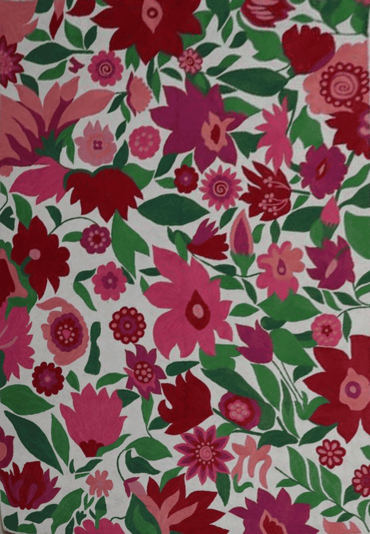 Floral Design In Crewel Embroidery BY Jahangir Ahmed Bhat Thumbnail