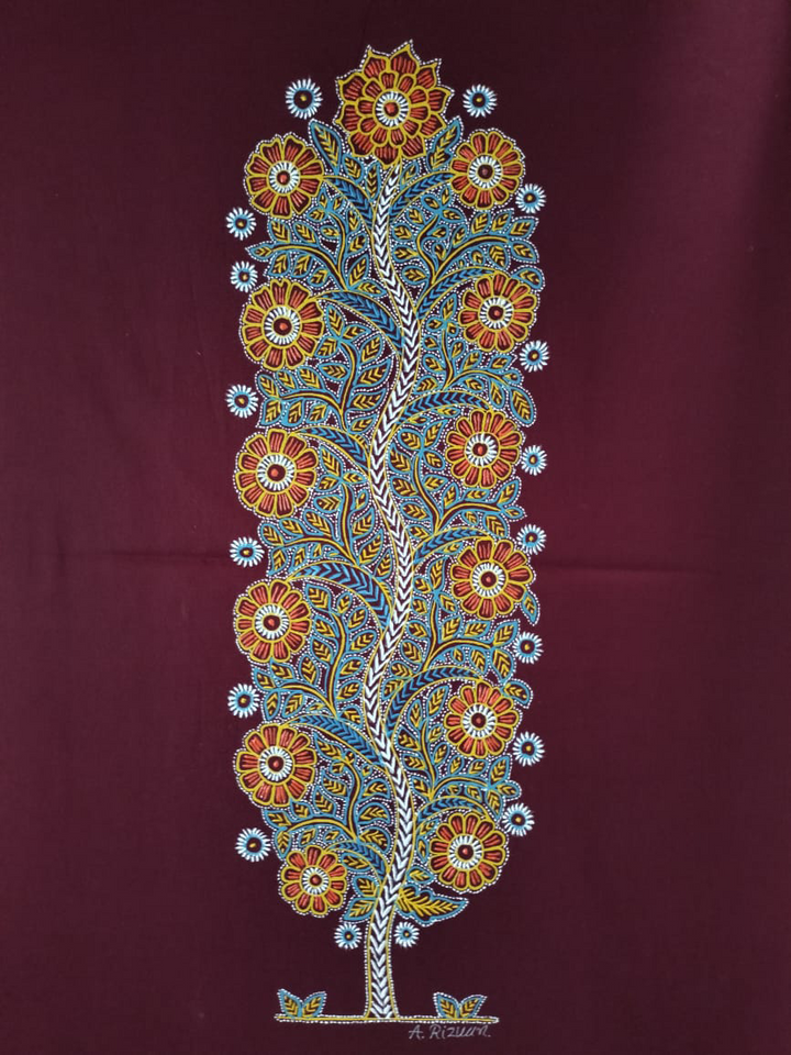 Floral Harmony: Rogan art by Rizwan Khatri Thumbnail
