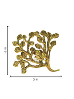 Floral Tissue Holder in Brass artwork for sale