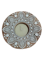 Handcrafted Wooden Diya for diwali home decor