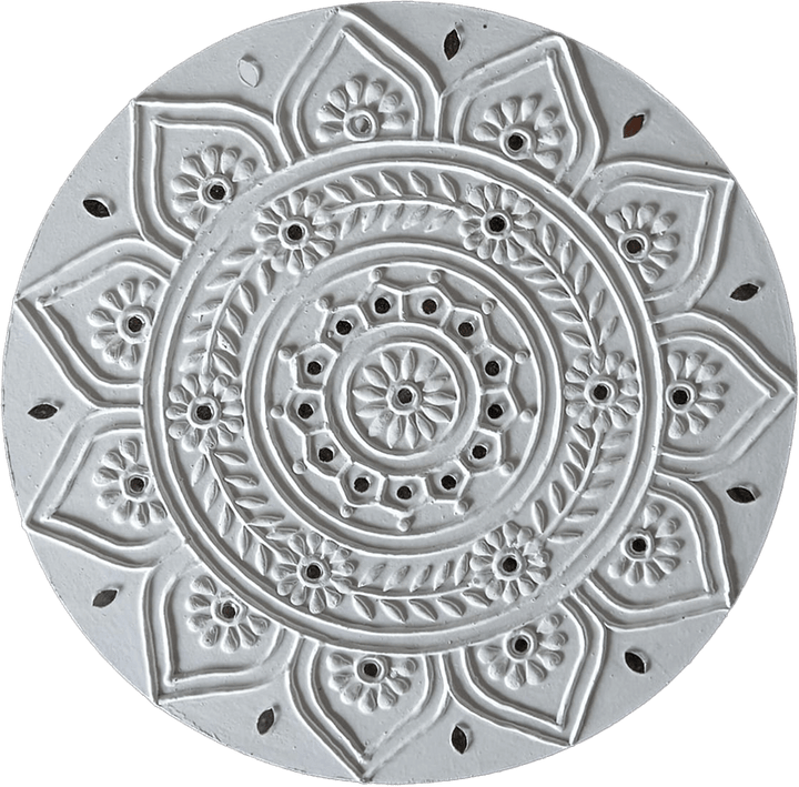 Floral patterns in Mudwork by Nalemitha For Home Decor, Gifting Thumbnail