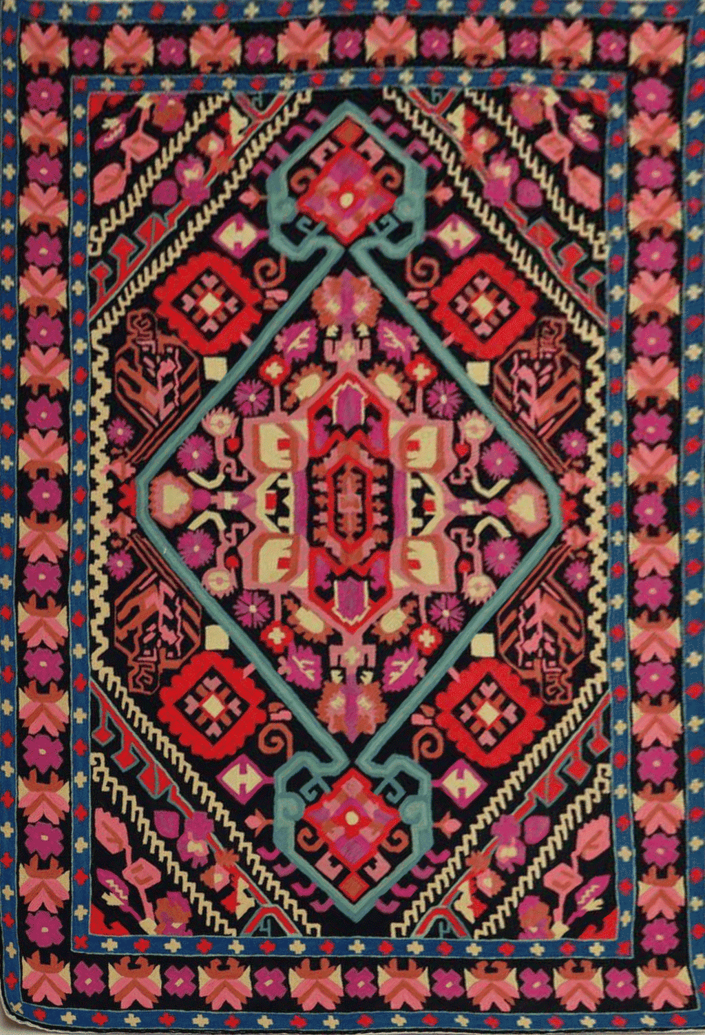 Buy Floral symphony in Crewel Embroidery Jahangir Ahmed Bhat