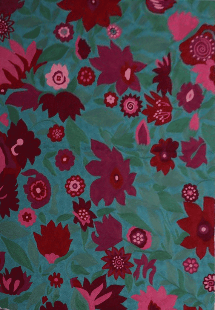 Flower bloom in crewel embroidery Jahangir Ahmed Bhat Thumbnail
