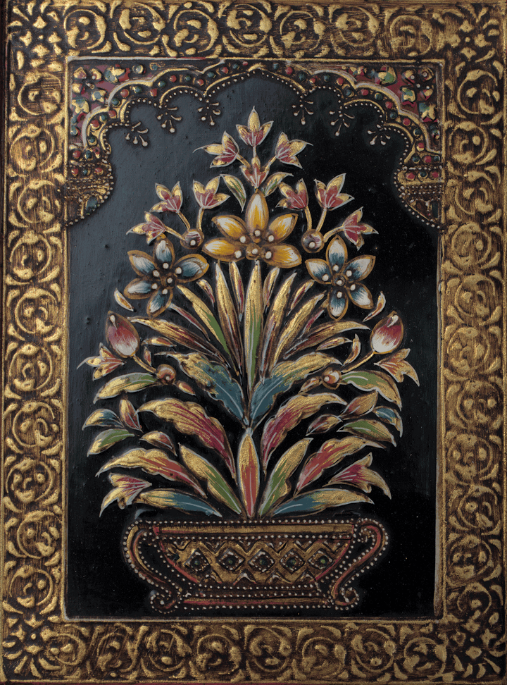 Flowers in Usta Miniature by Pankaj Kumar Thumbnail