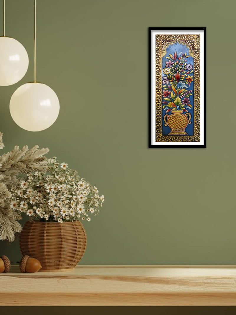Flowers in Usta Miniature by Pankaj Kumar