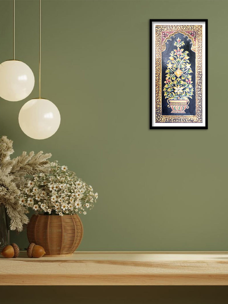 Flowers in Usta Miniature by Pankaj Kumar