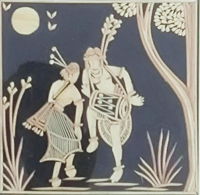 Folk dance in Sikki Grass work by Suraj Kumar Sahu Thumbnail