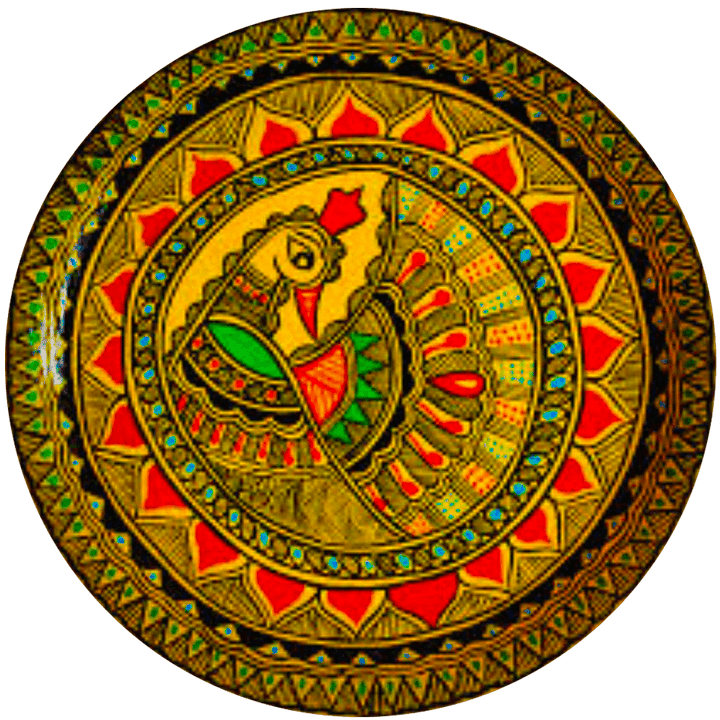 Folkloric enrichment and appealing insight: Madhubani Plate by Priti Karn Thumbnail