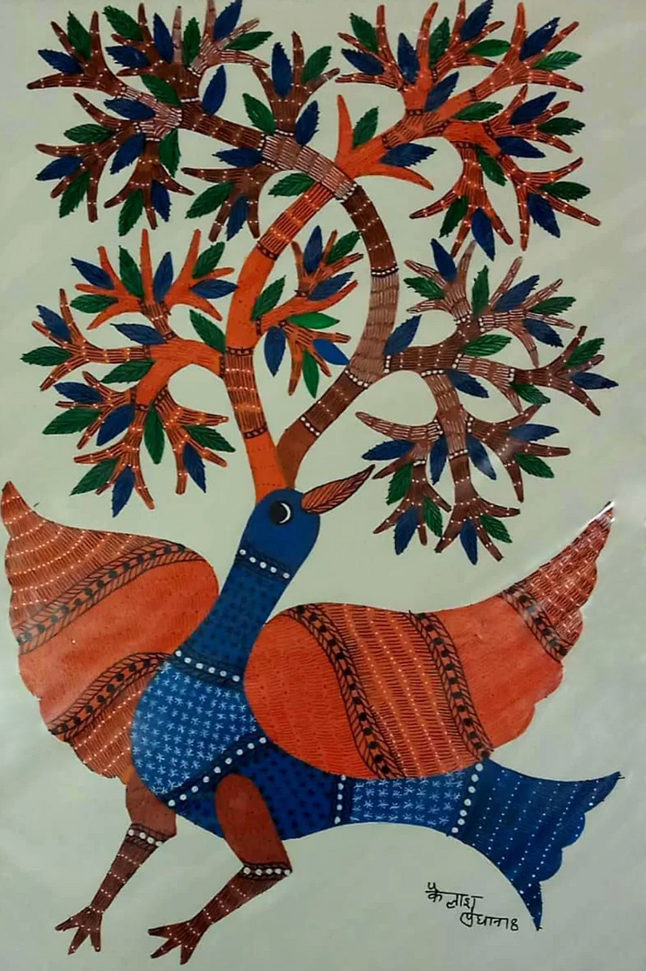Forest's Muse: Gond Art Portraits by Kailash Pradhan Thumbnail
