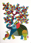 buy. Nature's Tapestry: Gond art by Kailash Pradhan