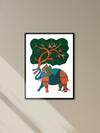Shop Elephant and Tree: Gond Art by Kailash Pradhan