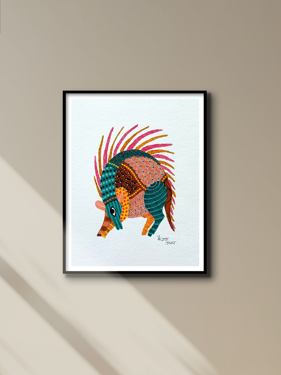 A Porcupine in Gond by Kailash Pradhan for sale