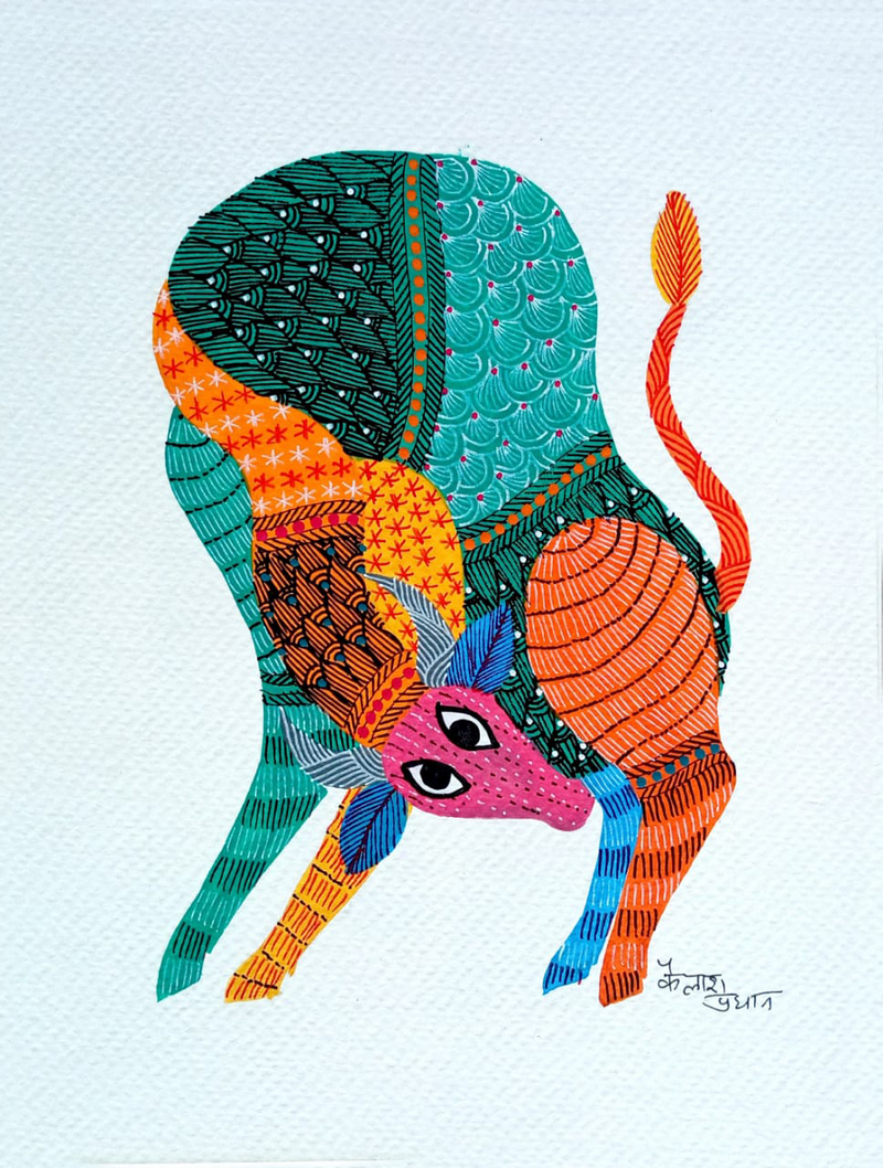 Buy Gond art by Kailash Pradhan