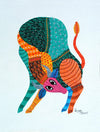 Collection of Animals in Gond Art Paintings by Kailash Pradhan