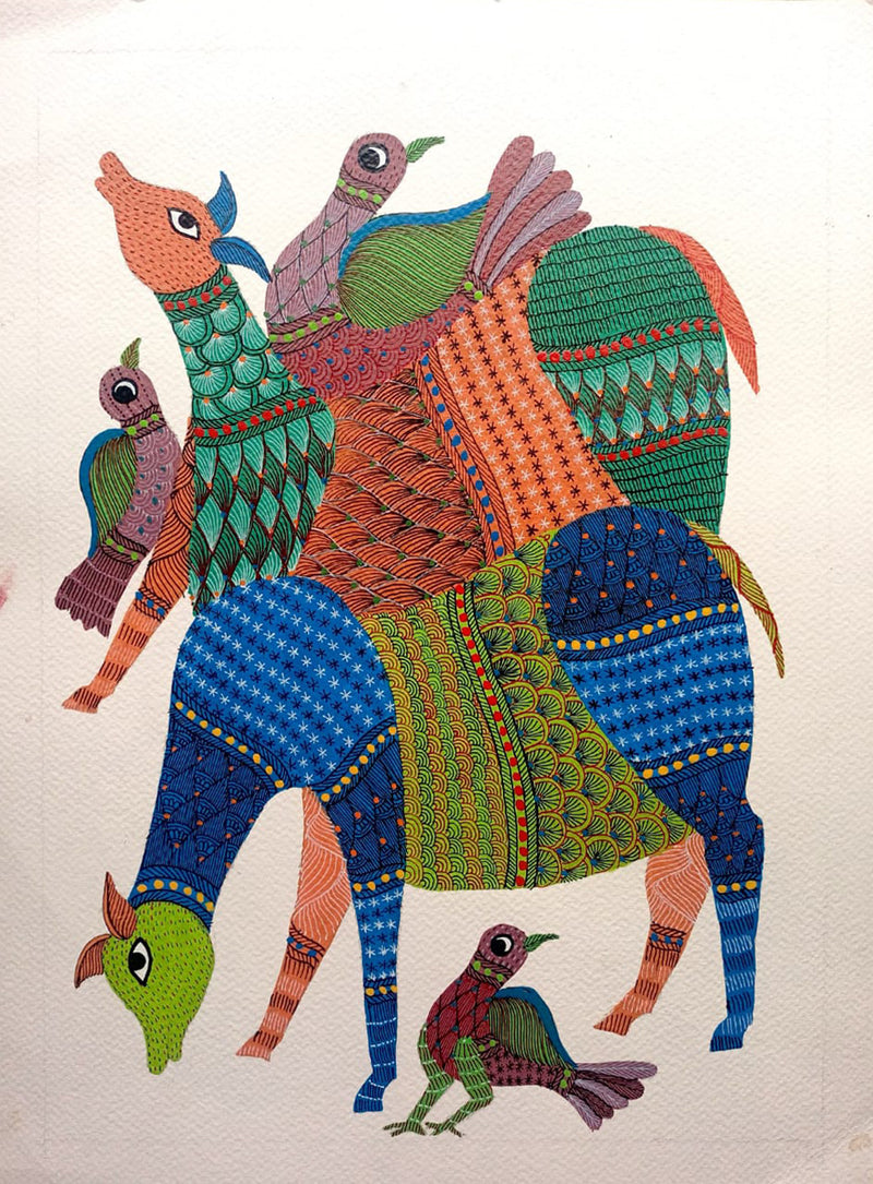 buy Nature's Harmony: Animals in Gond by Kailash