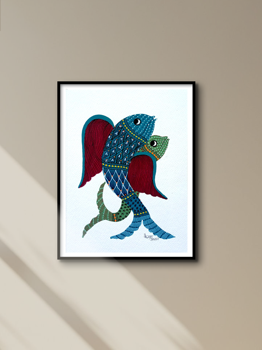 Underwater Life: Gond by Kailash Pradhan for sale