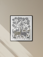 Buy Nature and Deers in Gond by Gareeba Singh Tekam