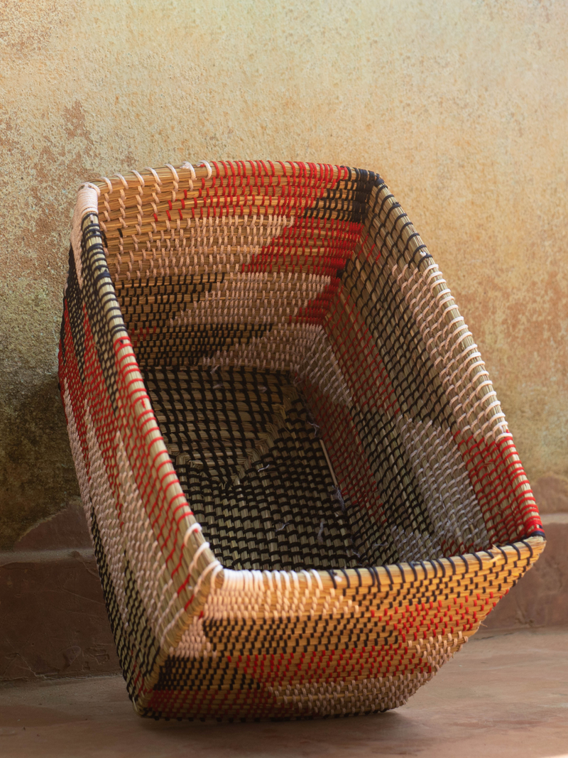 Basket having parallelogram shape: Sabai Grass Work by Gouri Mohapatra