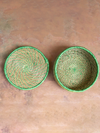 Green hued basket in Sabai Grass Work by Gouri Mohapatra for sale