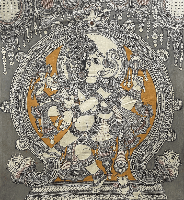 Ganesha: Kalamkari Painting by Harinath.N Thumbnail