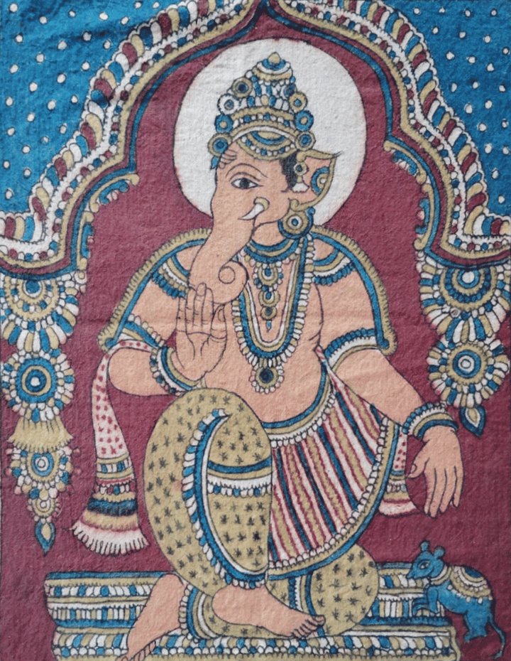 Ganesha Kalamkari art by K Siva Reddy Thumbnail