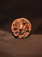 Ganesha's Garden: A Terracota Floral Tapestry, Terracotta art by Dolon Kundu