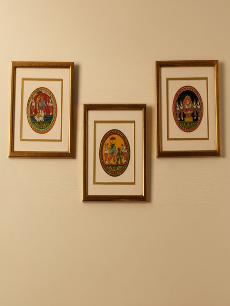 Ganjifa Card Frame (Single Card) by Sawant Bhonsle for sale