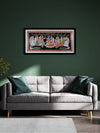 Shop for Gathering of Radha-Krishna with Gopis in Tikuli paintings by Ashok Kumar at memeraki.com
