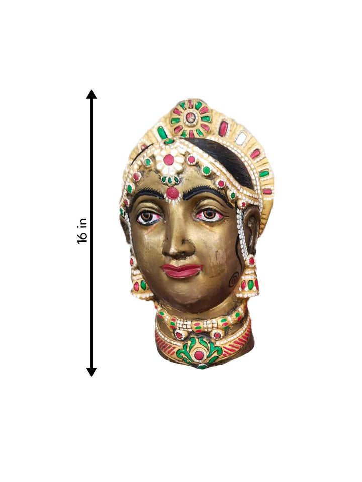 Gauri- a divine beauty in Brass work Thumbnail