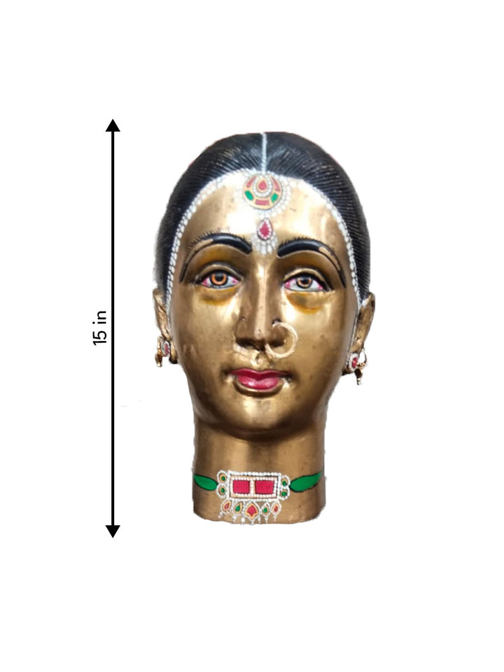 Gauri- embodiment of beauty in Brass work Thumbnail
