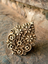 Buy Geometric Flower Patterns in Wooden Blocks by Vikas Singh at memeraki.com/ for Sale/ Home Decor