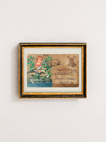 Glimpses of Paradise: Mughal Miniature Postcard Unveiling a Captivating Avian Kaleidoscope by Mohan Prajapati for sale