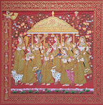 Gopis and Sacred Cows Painting